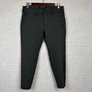 Liverpool Pants Womens 12/31 Petite Peat Green Taper Leg Ponte Knit Stretch Pant